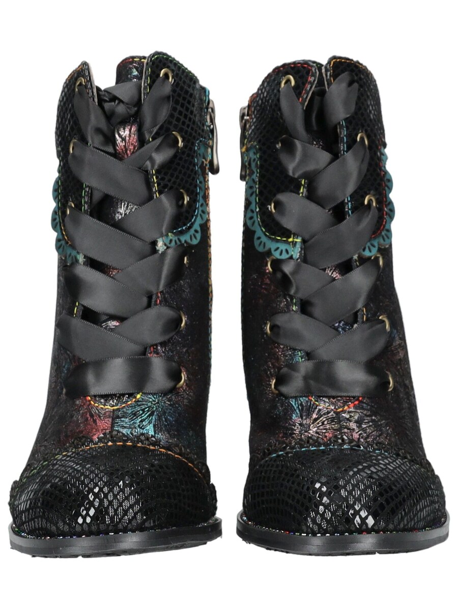 Ботильоны на шнуровке Laura Vita Lace-Up Ankle Boots, черный — фото 3
