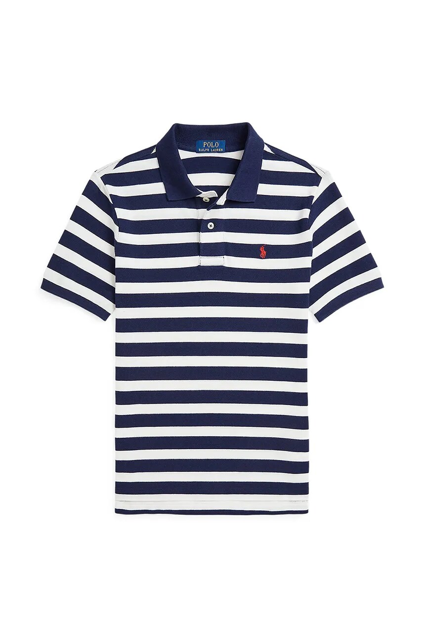 

Хлопковое поло для детей Polo Ralph Lauren, темно-синий
