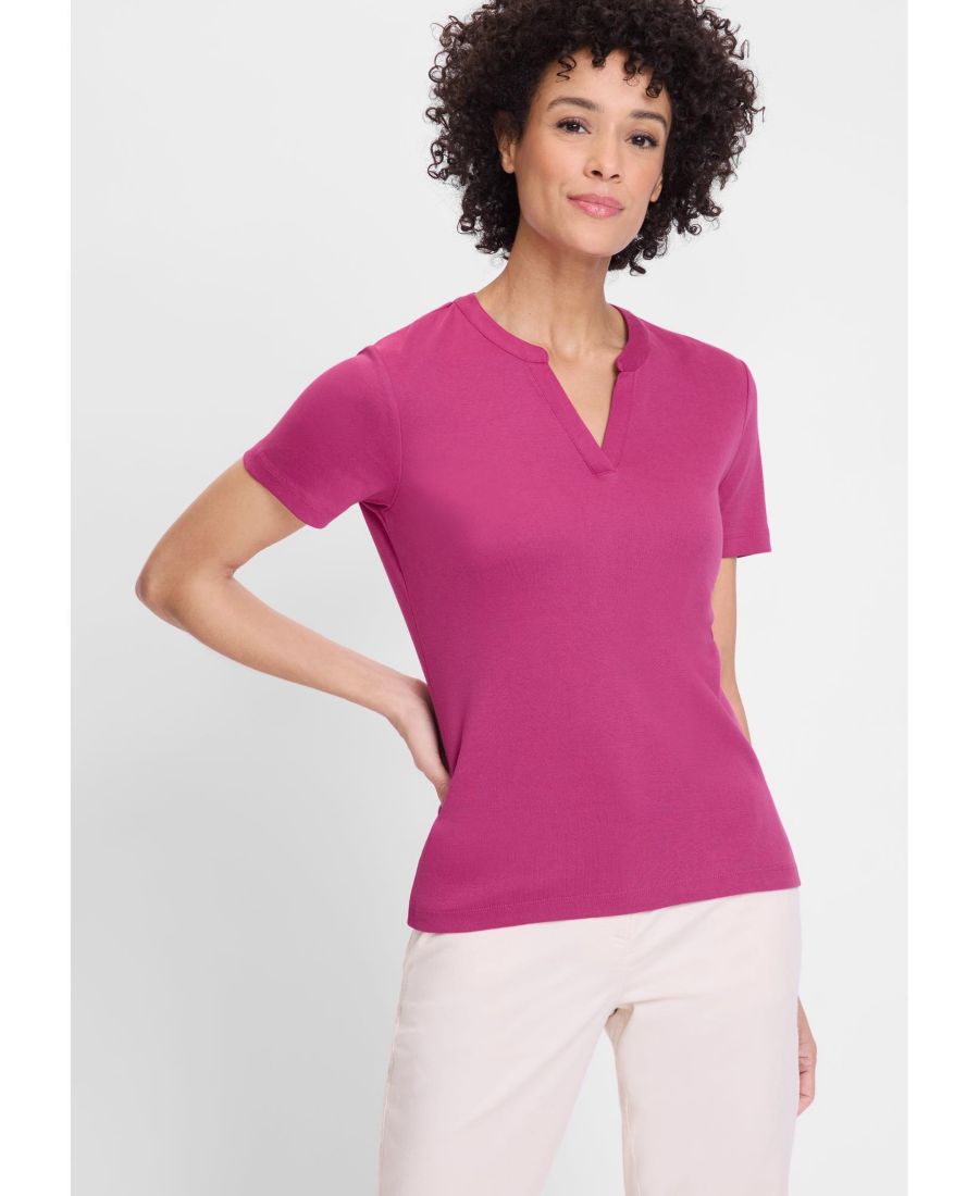 

Женская однотонная туника-футболка Olsen, Violet, Фиолетовый, Женская однотонная туника-футболка Olsen, Violet