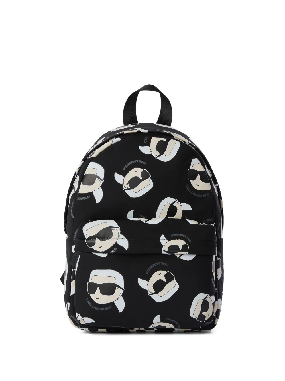 

Рюкзак со сплошным принтом KARL LAGERFELD KIDS, черный