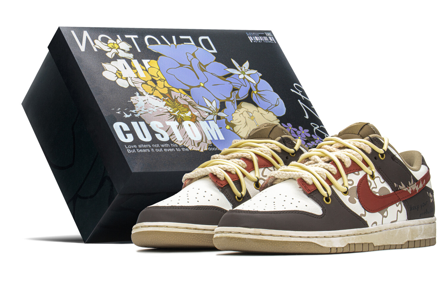 

Кроссовки Nike Dunk Skateboard Shoes Men Low-Top Red/Brown
