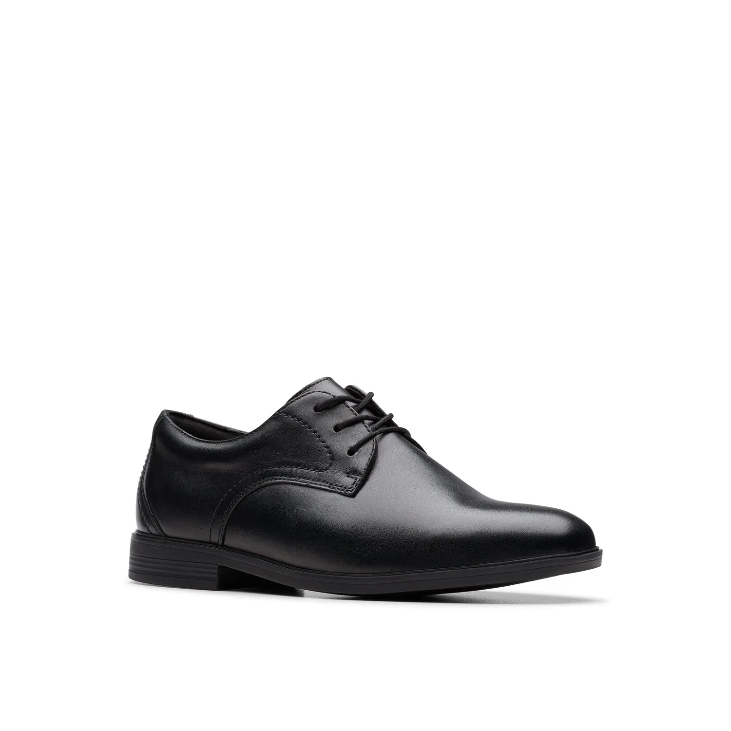 Туфли кожаные на шнуровке Clarks, черный — фото 4