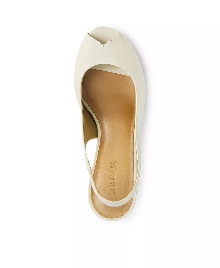 Бернардо Аделл Туфли-лодочки с открытым мысом Bernardo Footwear, коричневый/бежевый — фото 2