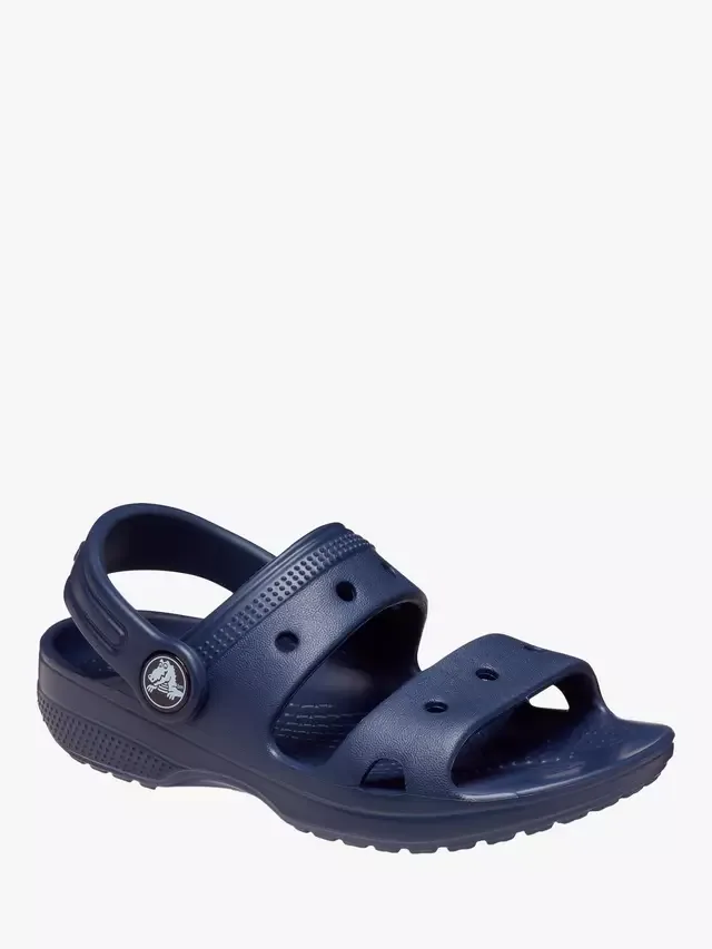 Детские классические сандалии-сабо, темно-синие Crocs — фото 2