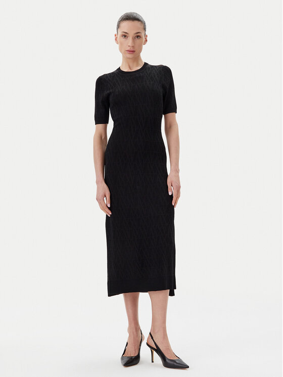 

Облегающее трикотажное платье XW000581 AF12875 FC043 Armani Exchange, черный