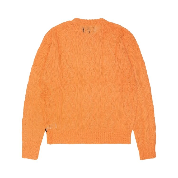 

Свитер Stussy Cable Loose Knit Sweater, оранжевый