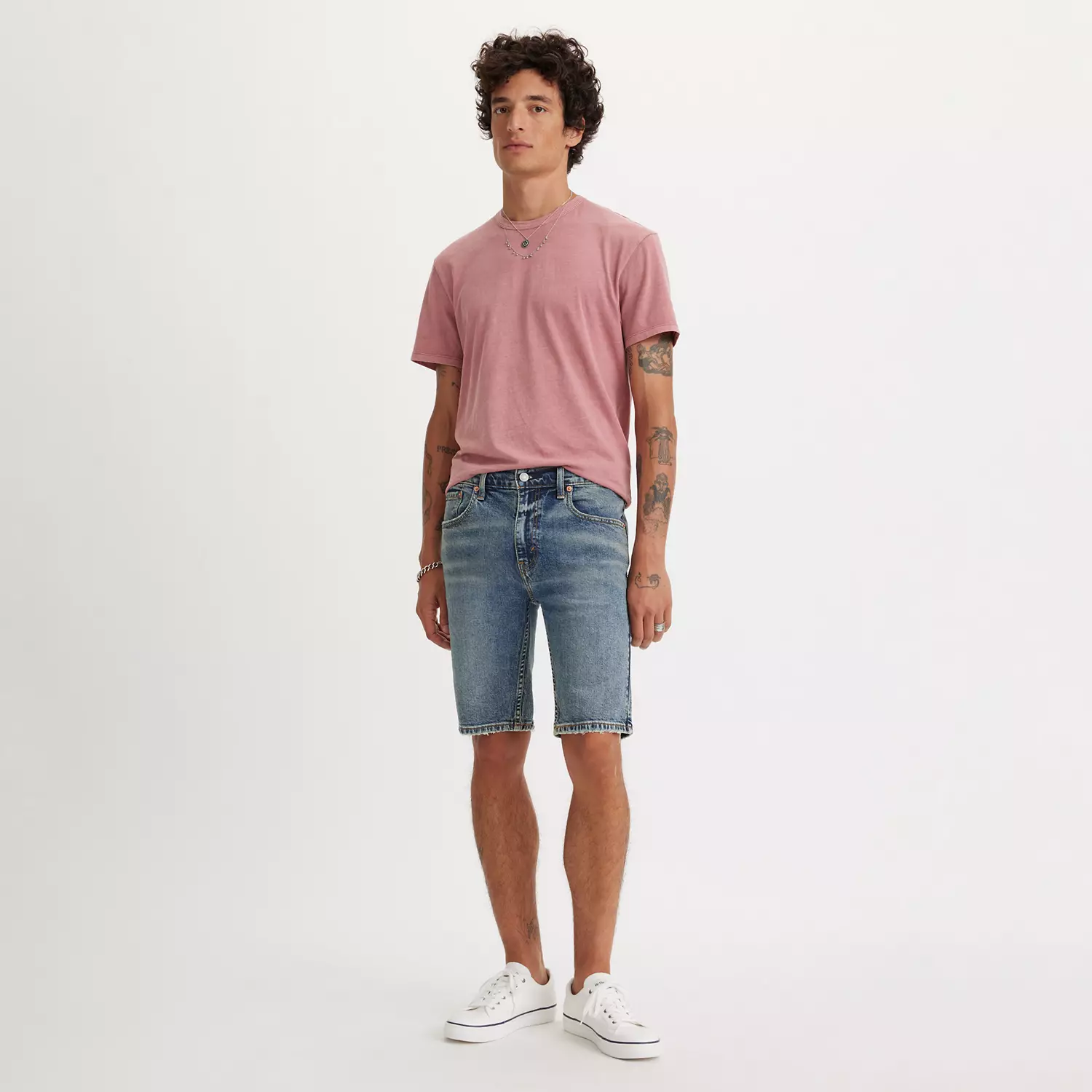 

412 Узкие мужские шорты 9 дюймов Levi's, цвет Automatic Rizz - Medium Wash