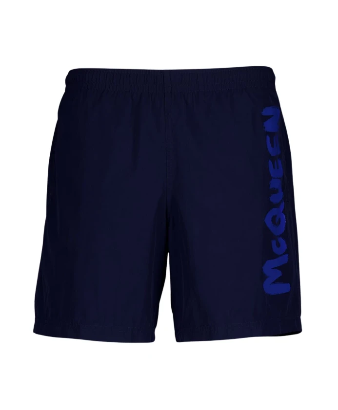 

Плавки с логотипом темно-синего цвета Alexander Mcqueen, синий