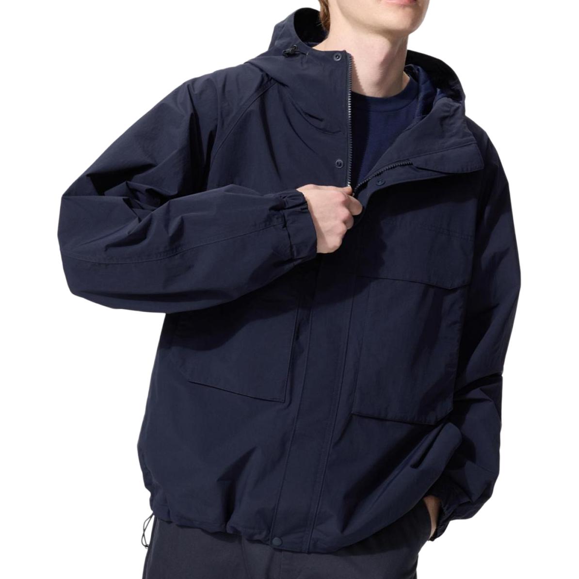 

UNIQLO Куртка унисекс темно-синяя, Navy Blue