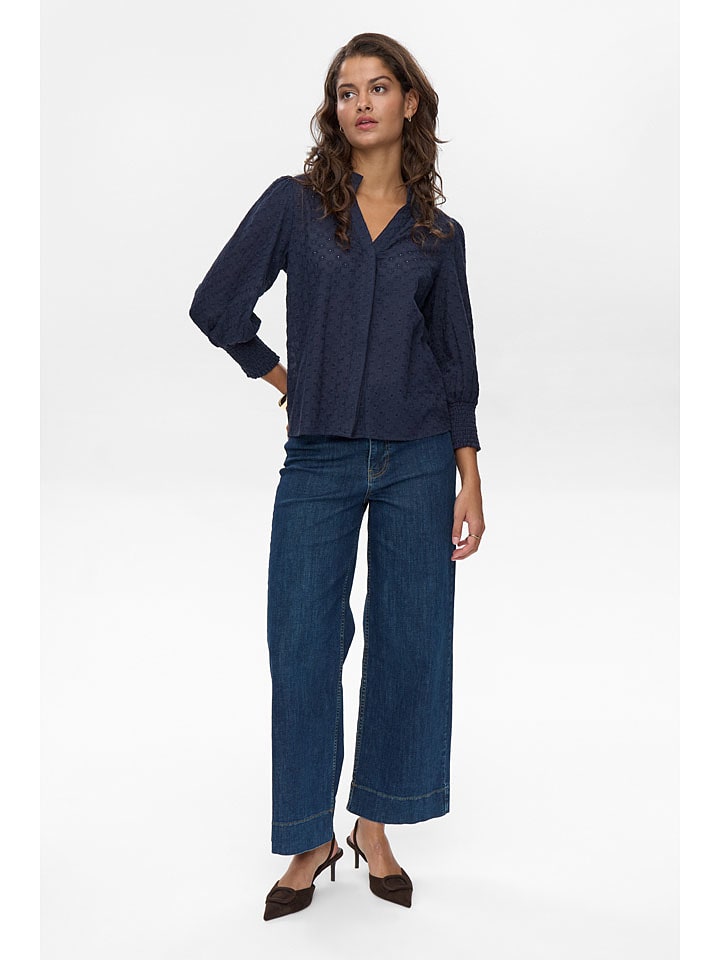 

NÜMPH Блузка «Сальви» темно-синего цвета