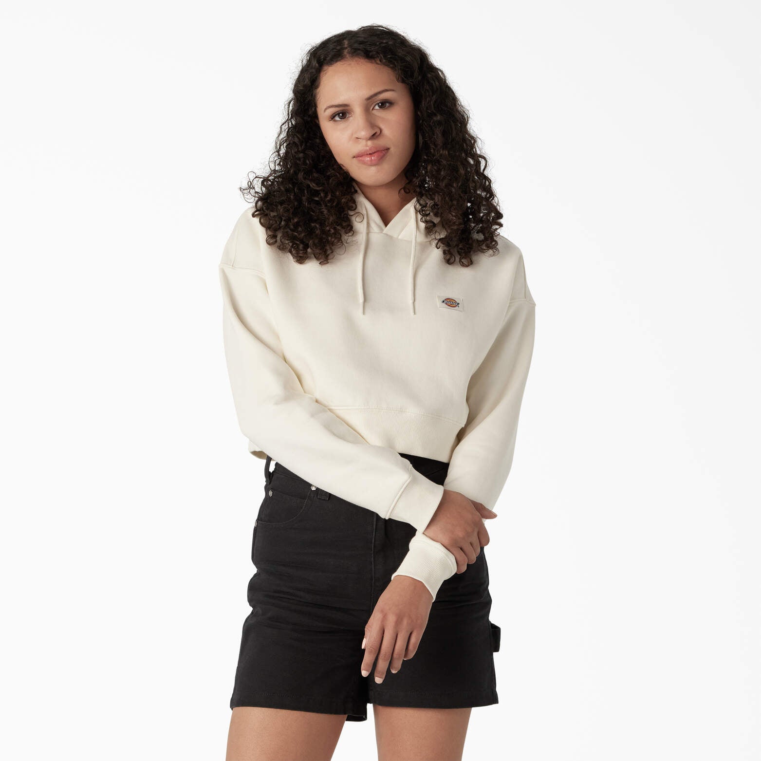 

Укороченная толстовка с капюшоном Dickies Women's Oakport, цвет cloud (cl9)