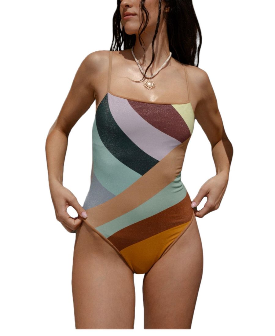 

Женский цельный купальник-шахаф Biliblond, Purple