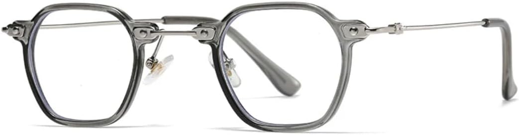 

Солнцезащитные очки для мужчин и женщин - защита UV400 - маленькая оправа, металлические петли, градиентные линзы, для занятий спортом на открытом воздухе и вождения DSVIGF, Grey Clear