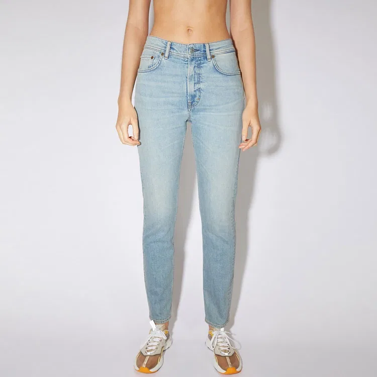 Джинсы женские light blue, moderate slim fit Acne Studios — фото 3