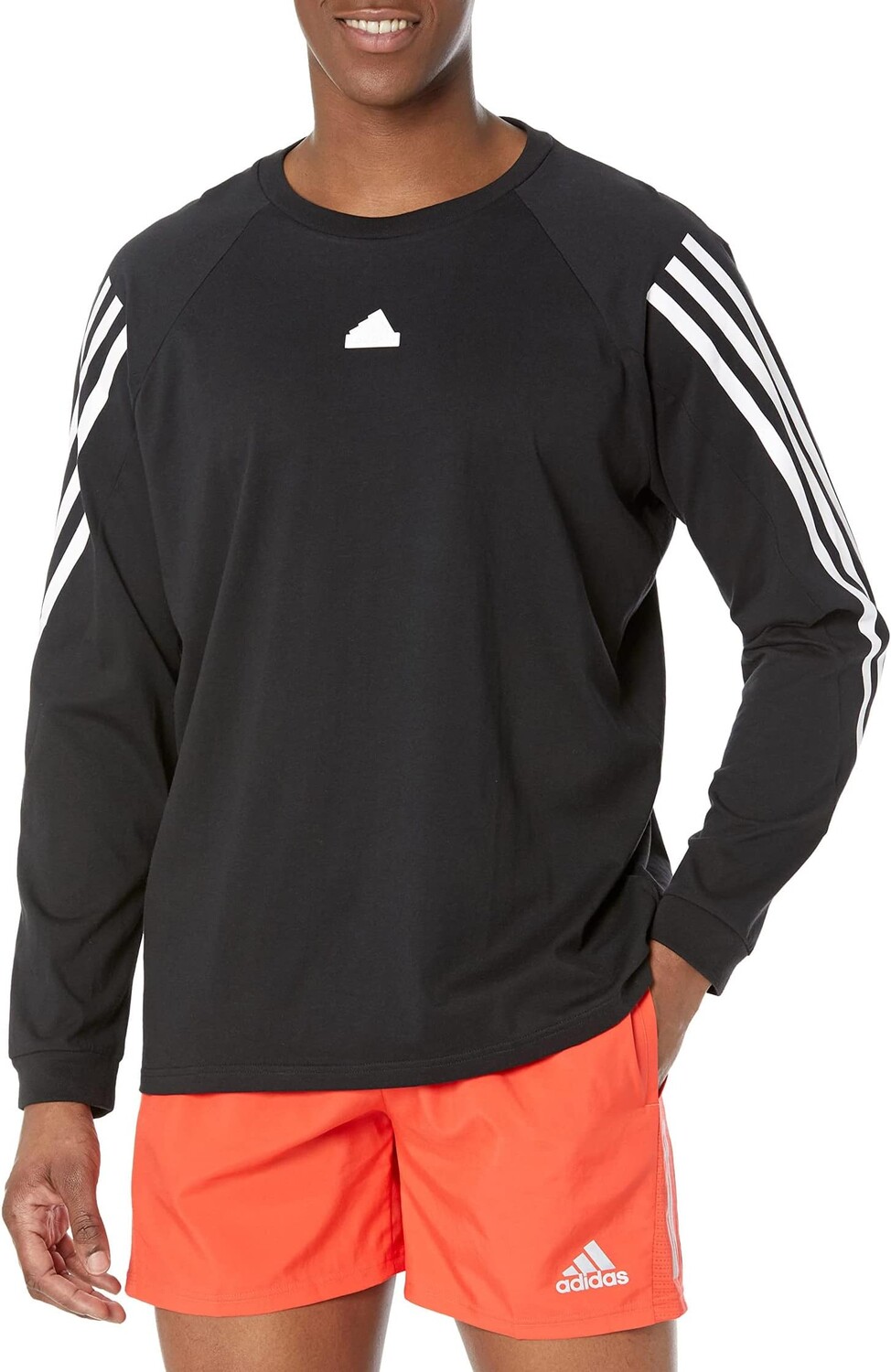 

Футболка Adidas Future Icon 3-Stripes Long Sleeve, черный