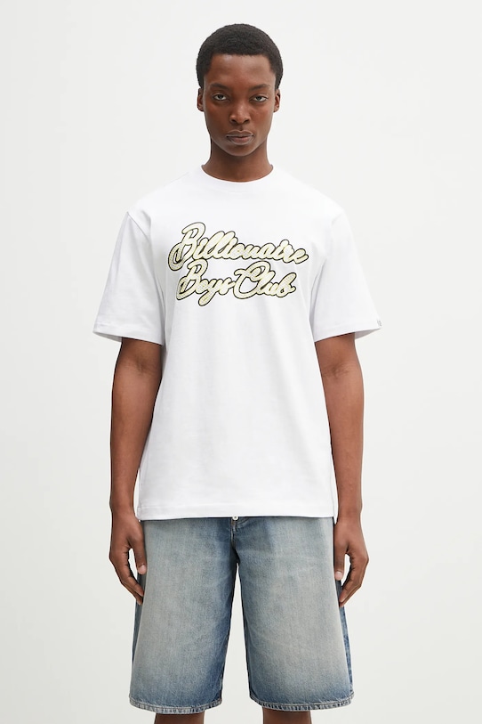 

Футболка хлопковая Diamond Script Logo T-Shirt Billionaire Boys Club, белый
