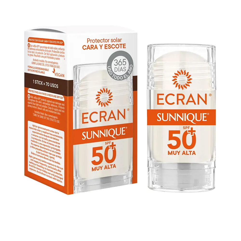 

Солнцезащитный крем Ecran Sunnique Cara Y Escote Spf50+ Stick Ecran, 30 мл