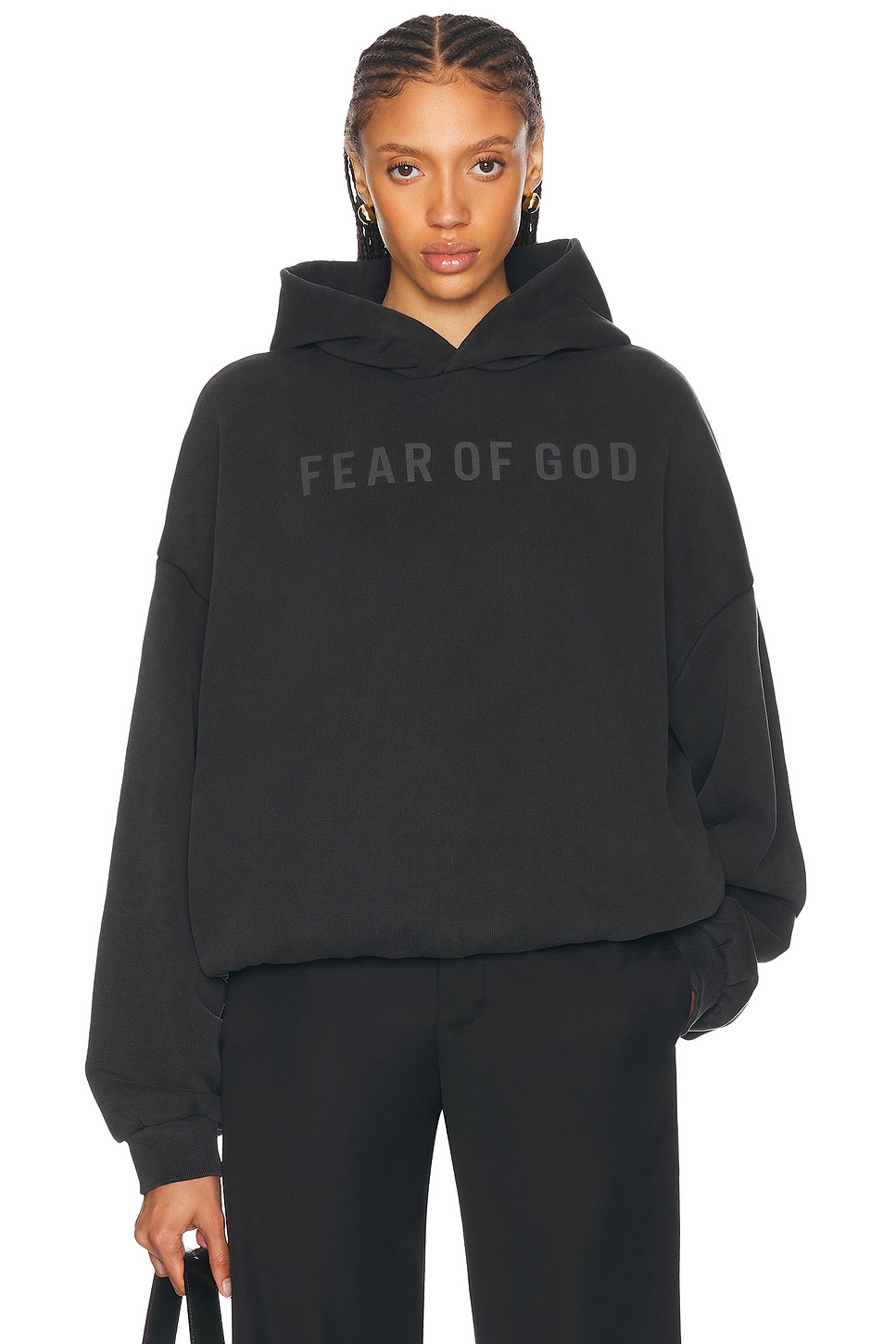 

Толстовка с логотипом из френч-терри Fear of God, черный