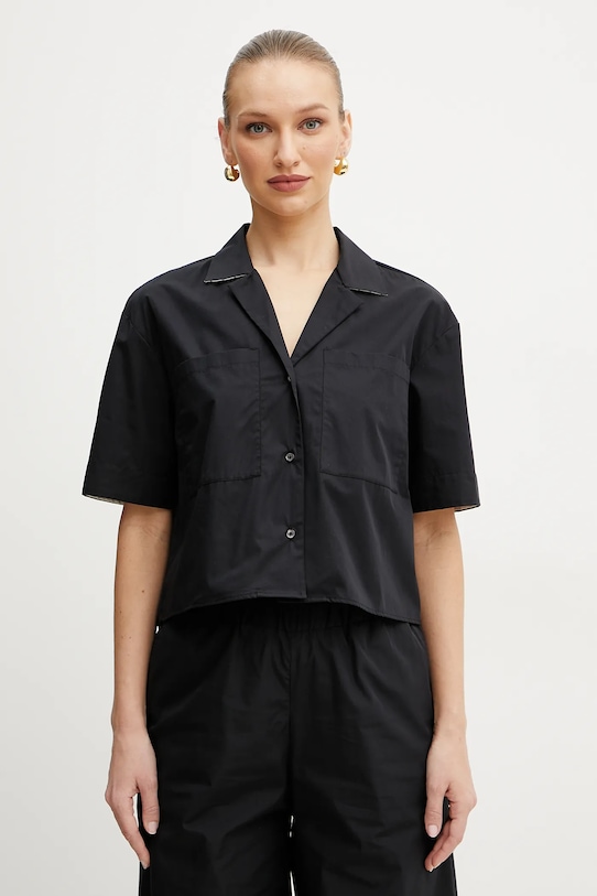 

Хлопковая рубашка Max&Co., черный