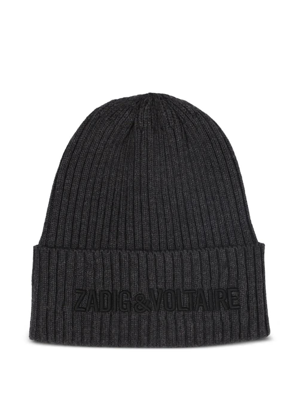 

Шапка бини в рубчик Zadig & Voltaire Kids, серый