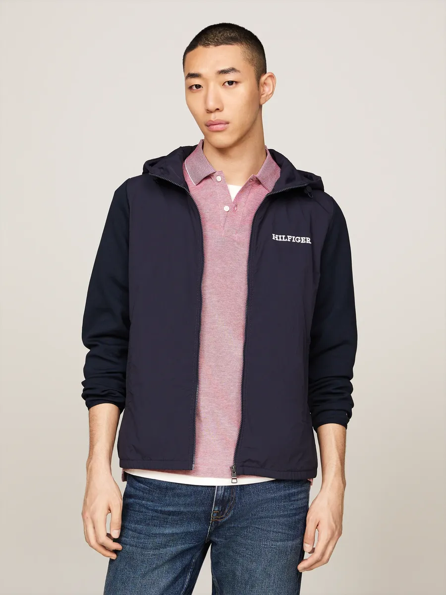 

Толстовка Tommy Hilfiger "MONOTYPE MIX MEDIA HDD ZIP THRU ", цвет Desert Sky