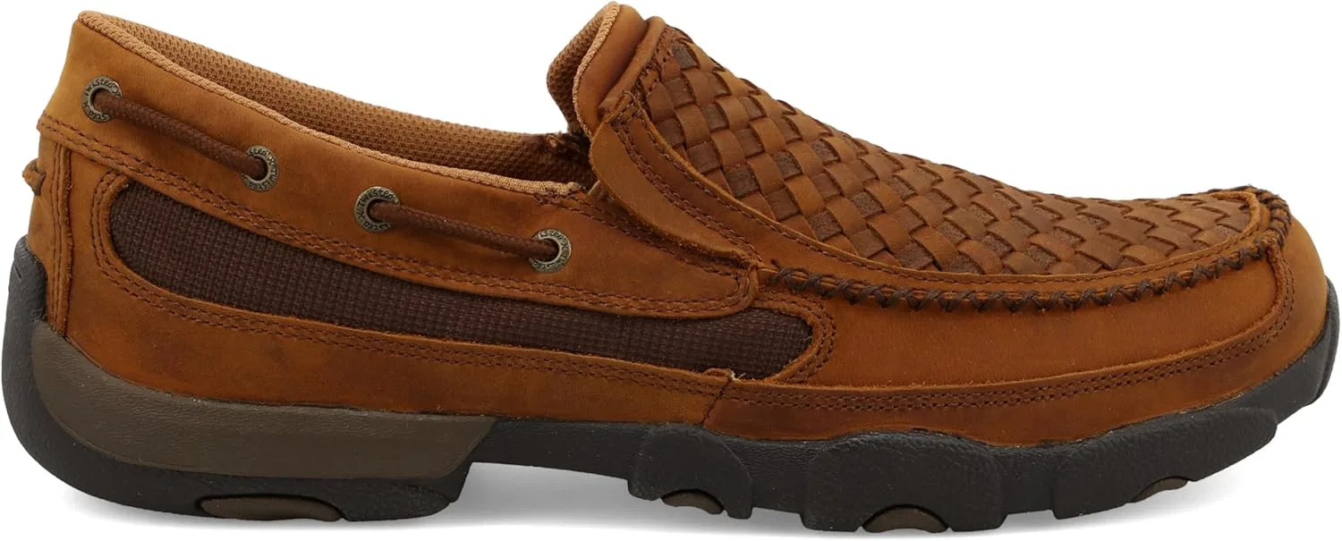 Мужские мокасины-слипоны Twisted X Original для вождения, 2-Brown — фото 4