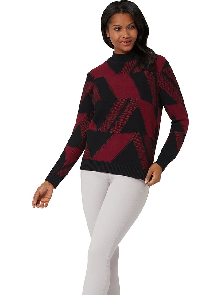 

Пуловер WITT WEIDEN Pullover, цвет Schwarz/Bordeaux