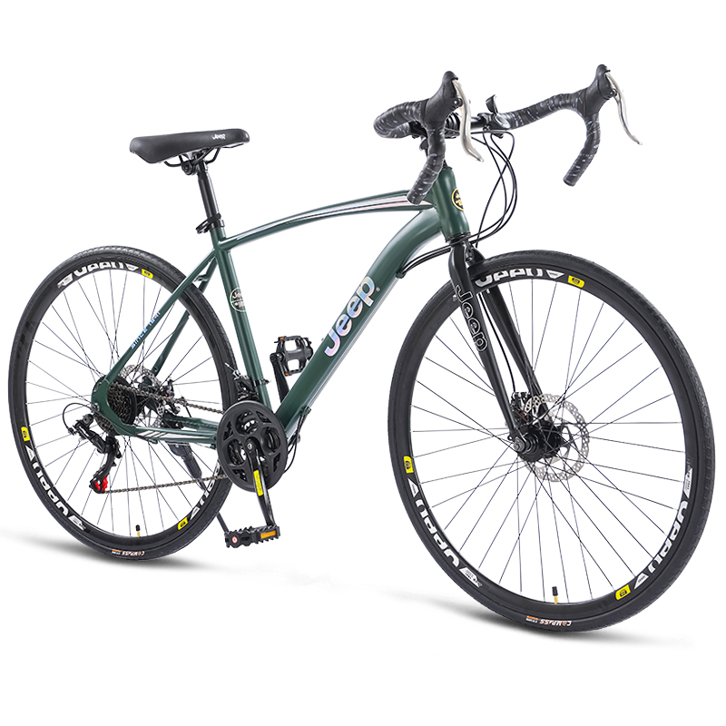 

Шоссейные велосипеды с дисковыми тормозами из высокоуглеродистой стали Jeep, зеленый
