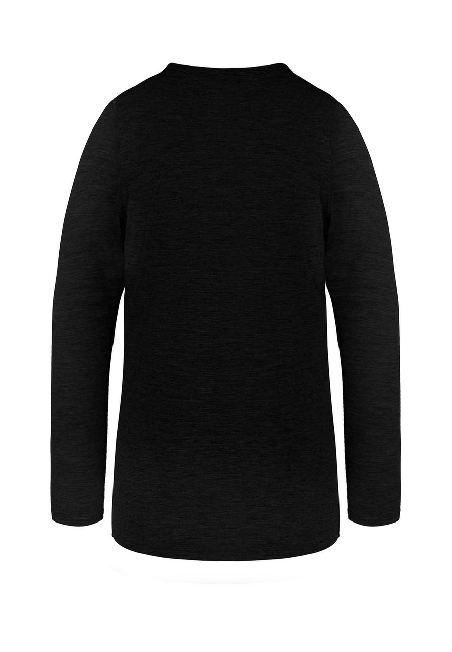 Топ normani Outdoor Sports MERINO PULLOVER THERMOHEMD SKI-FUNKTIONSUNTERWÄSCHE, Schwarz/Black — фото 2