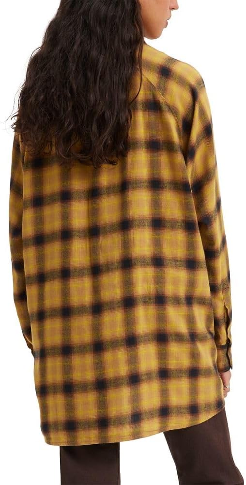Женская рубашка Levi's Harrison Raglan (стандартная и плюс), Linda Plaid Dijon — фото 2