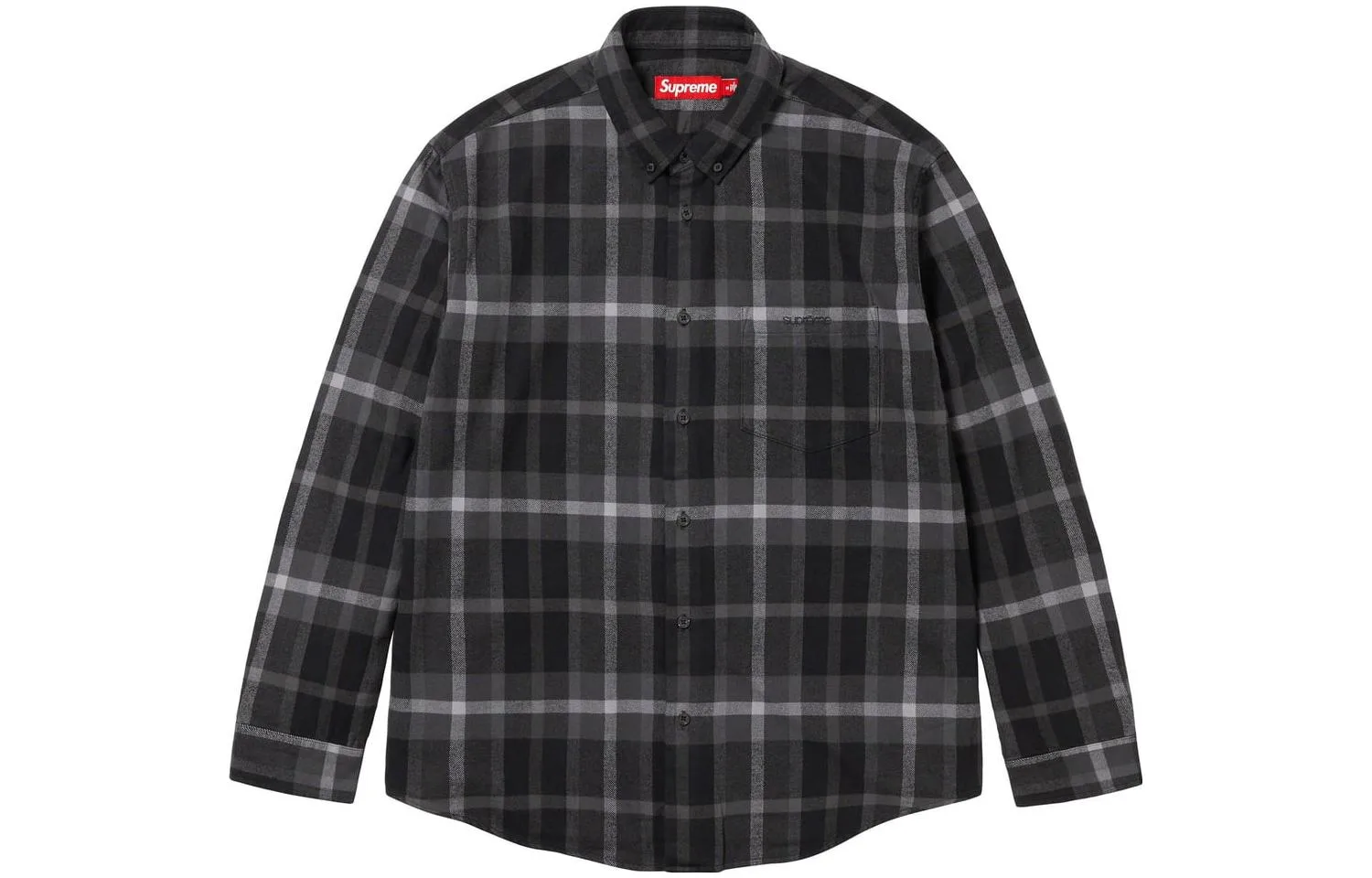Клетчатая фланелевая рубашка FW23 Supreme, зеленый/зеленый — фото 4