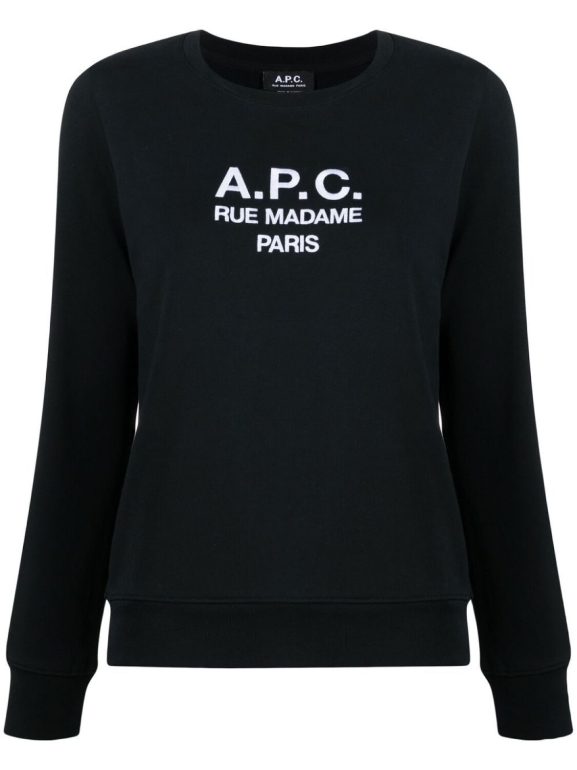 

A.P.C. толстовка Tina с вышитым логотипом, черный