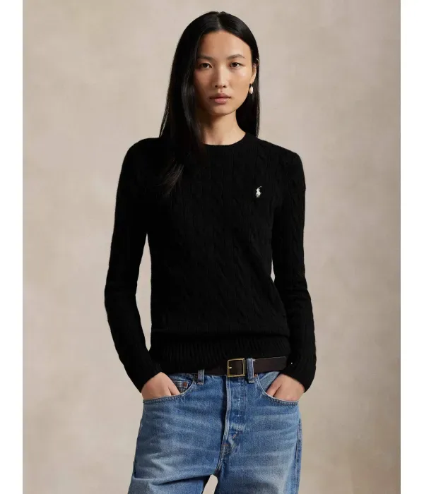 Шерстяной свитер JULIANNA regular fit Polo Ralph Lauren, черный