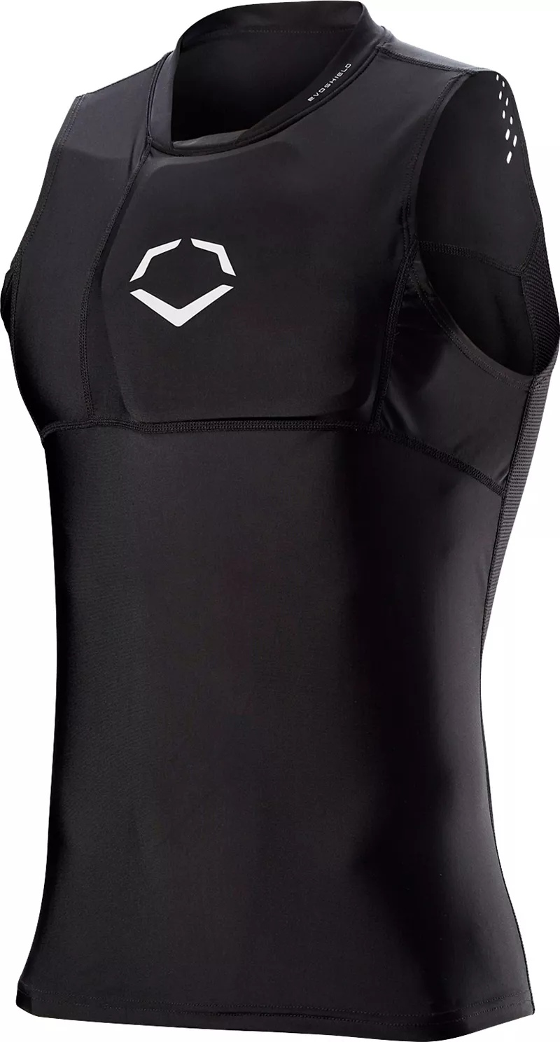

Защитная рубашка для защиты груди EvoShield NOCSAE для взрослых от сотрясения мозга, черный