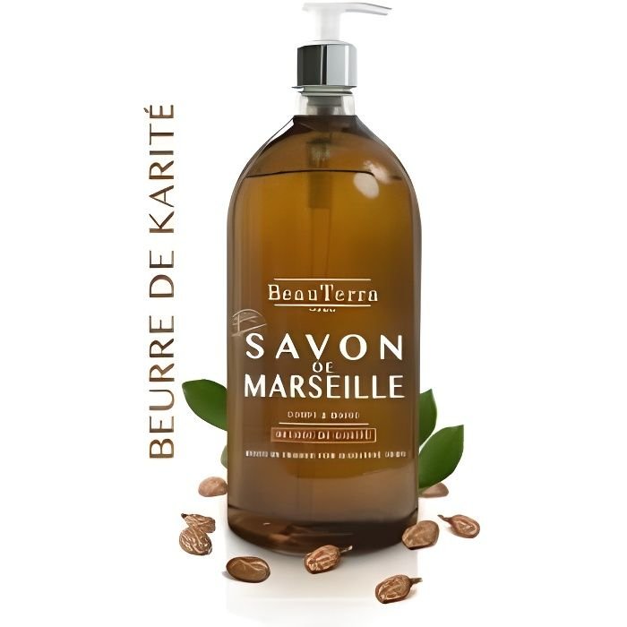 

Beau Terra, Марсель, мыло для тела и рук, масло ши, 1000 мл Laboratoire BeauTerra