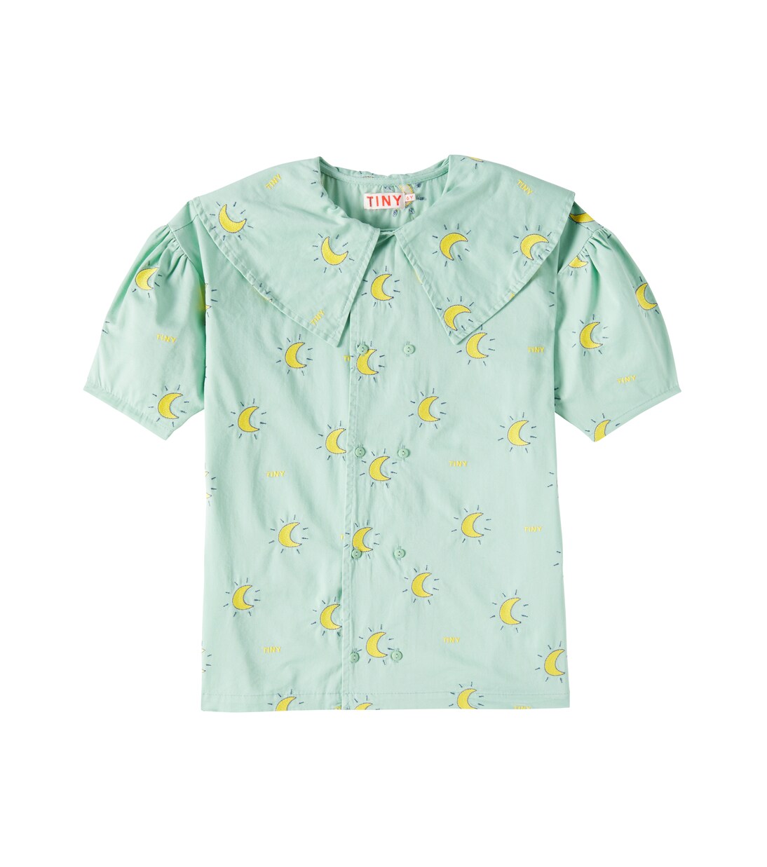 

Вышитое хлопковое платье Midnight Sun Tinycottons, Washed Emerald