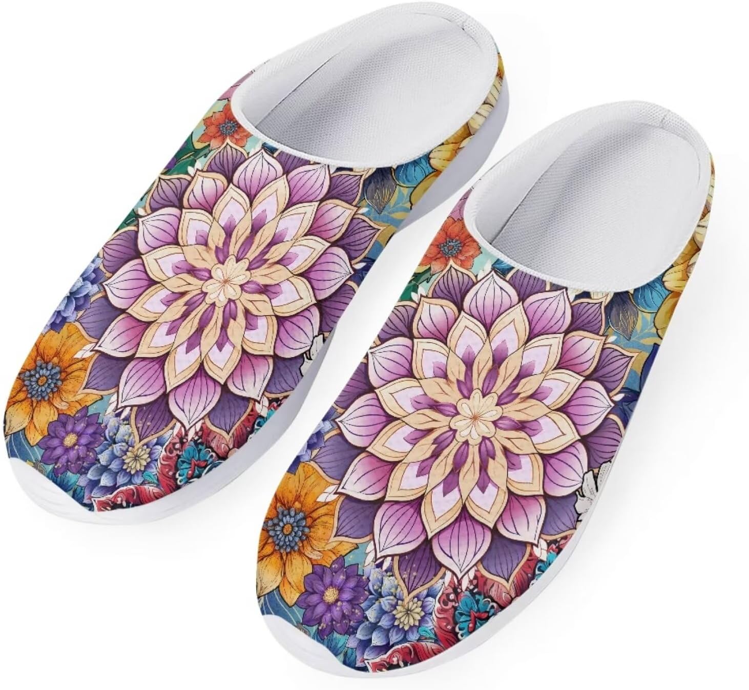 

Легкие платформенные туфли JoyLamoria, быстро сохнущие садовые сабо, прогулочные тапочки с резиновой подошвой, Hipple Floral