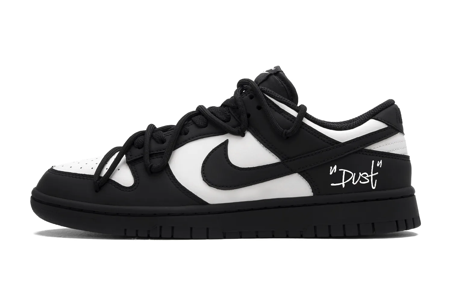 Nike Dunk Black & White Domain Low top Skateboard Shoes мужские черно-белые
