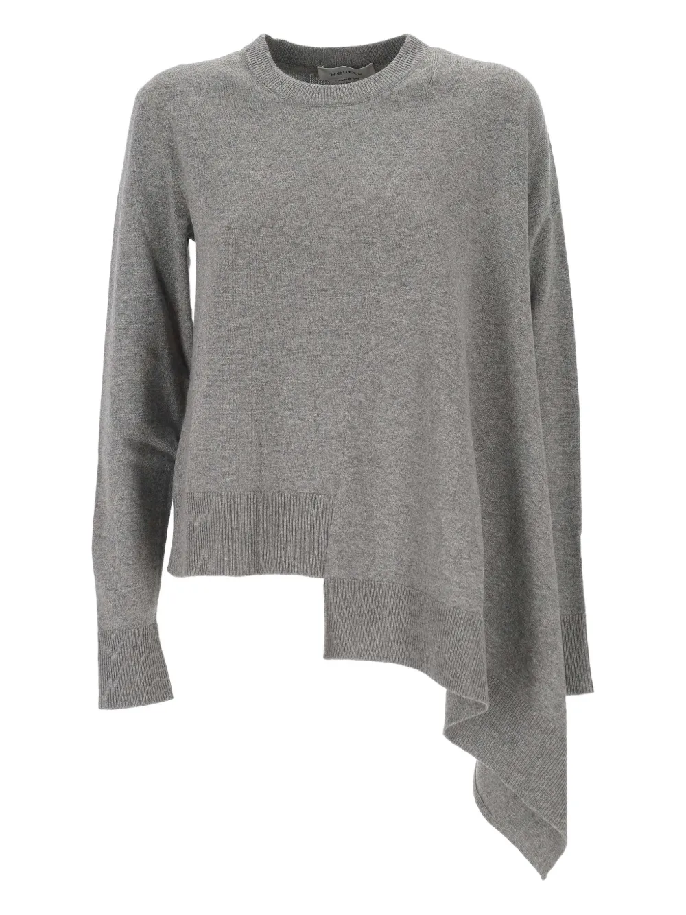 

Джемпер Asymmetric cashmere knit Alexander McQueen, серый