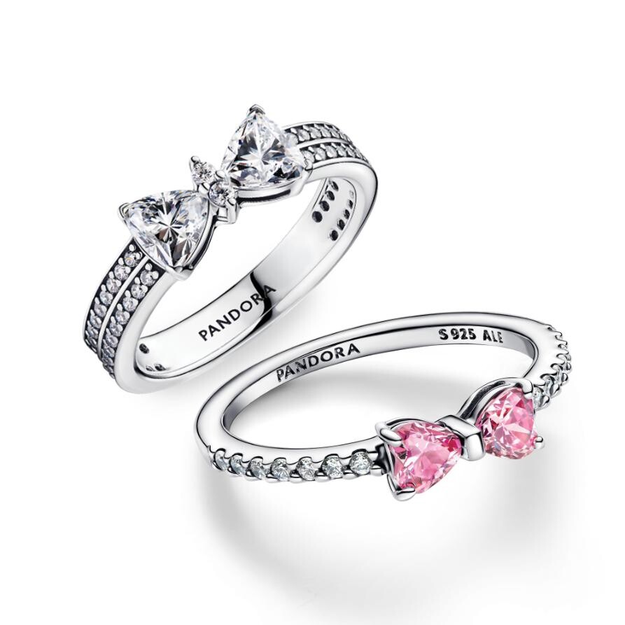

Ювелирный набор Sparkling Bow Ring Set Pandora, стерлинговое серебро
