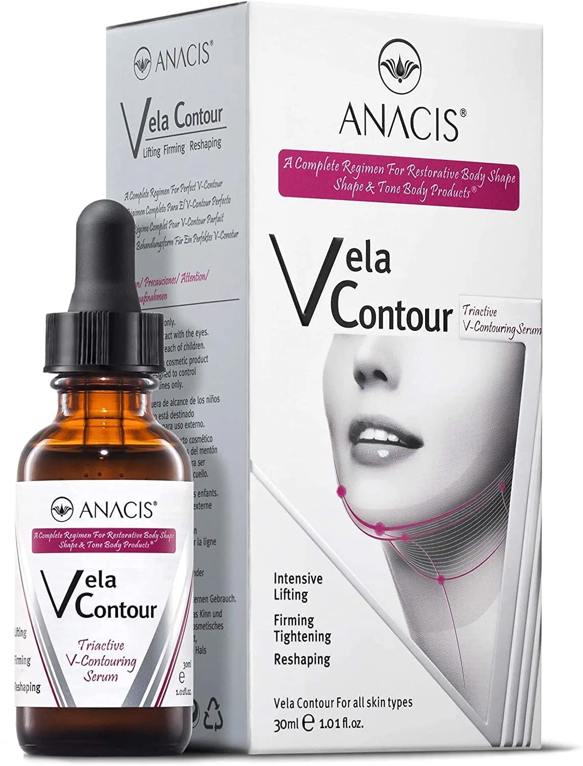 Сыворотка для подтяжки шеи и V-линии «Vela Contour» 30 мл Anacis