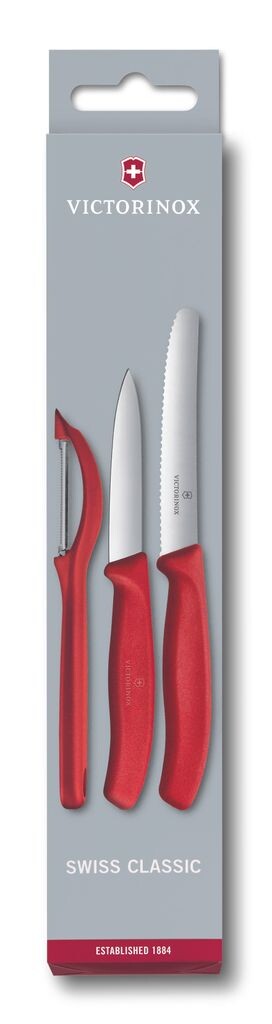 

Набор ножей для овощей VICTORINOX SWISS CLASSIC, 2 шт., с овощечисткой 6.7111.31 Victorinox Swiss Army