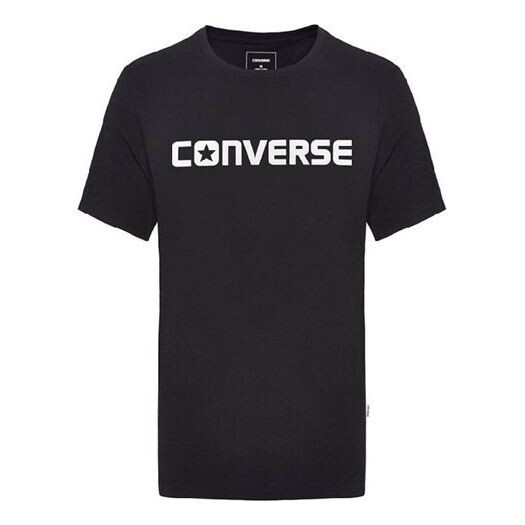 

Футболка men's pure cotton alphabet short sleeve black Converse, черный
