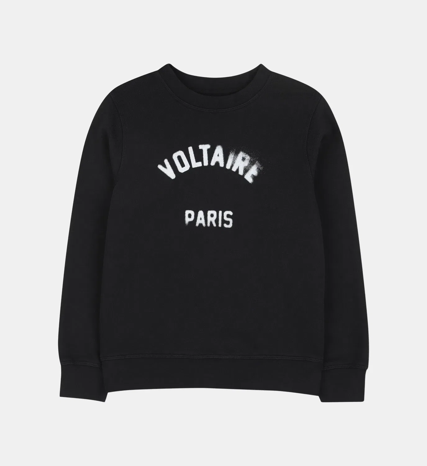 Свитшот с круглым вырезом Zadig&Voltaire Kids, черный — фото 2