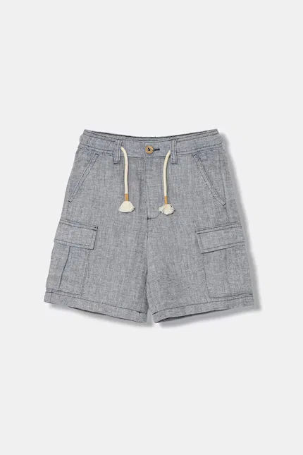 Шорты детские с льном casual United Colors of Benetton, синий