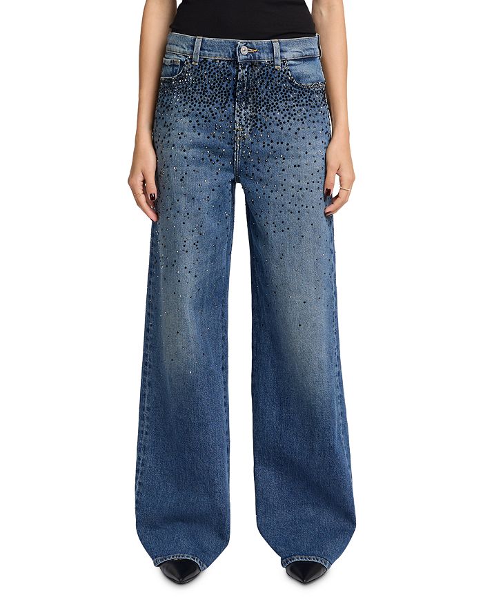 

Джинсы Scout Low Slung Wide Leg в цвете Candy 7 For All Mankind, синий