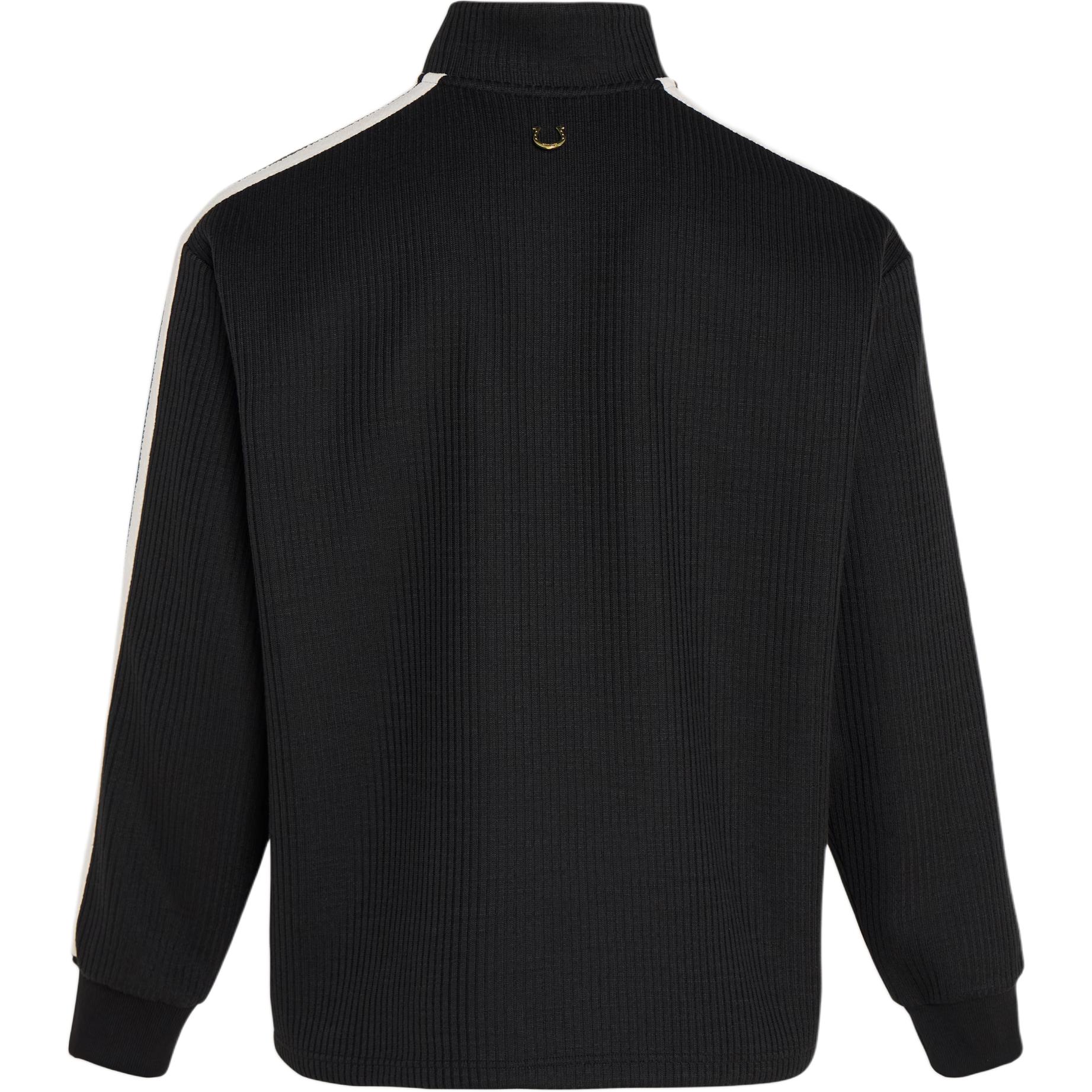 FW25 HALF ZIP CREW Вязаный свитер мужской Adidas, черный (includes 3 pairs of adidas socks) — фото 4