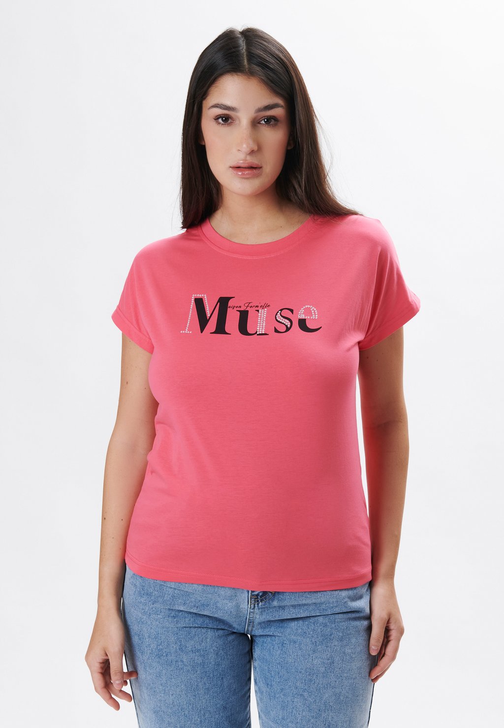 

Футболка с принтом MUSE Maison Form'elle, коралловый
