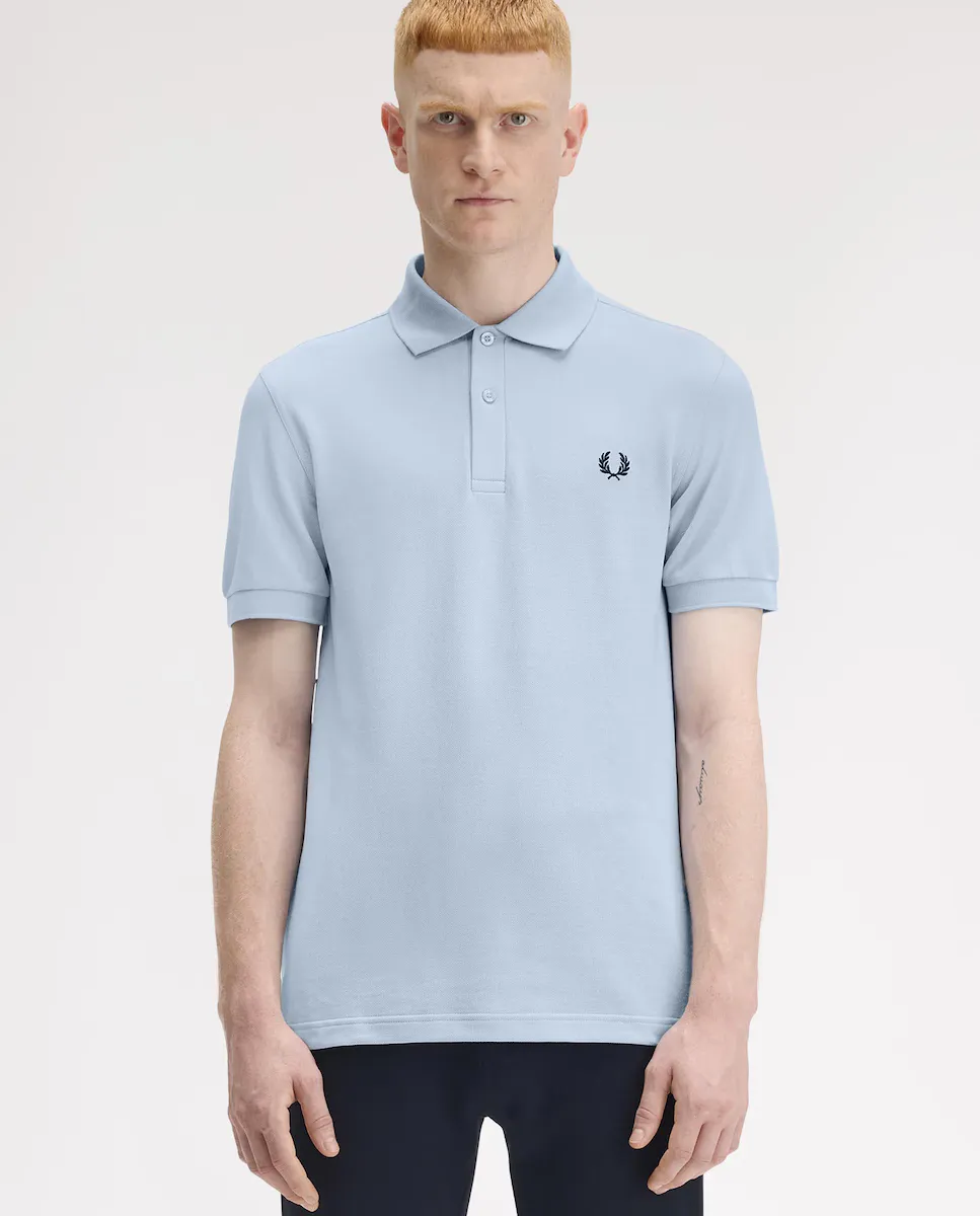 

Мужская поло с коротким рукавом и лавровым венком Fred Perry, светло-голубой