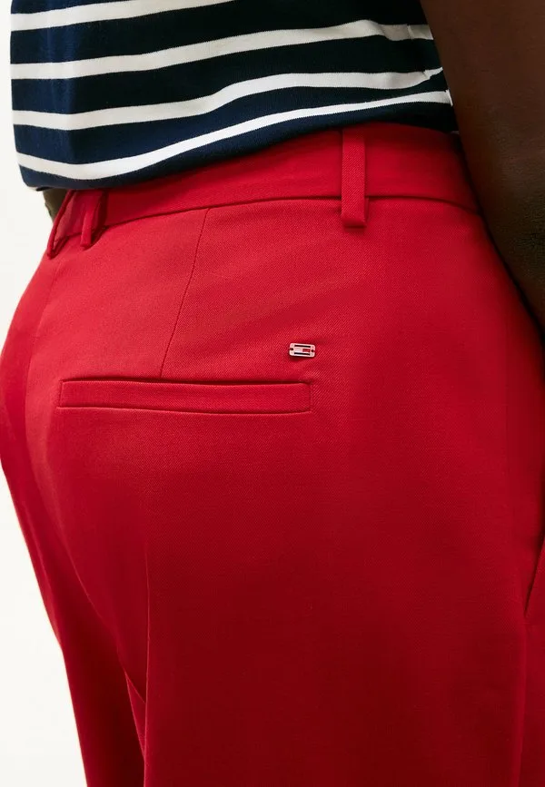 Классические прямые брюки с закругленными углами Tommy Hilfiger Curve, Medium Red — фото 4